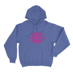 Circular Mitski Logo Hoodie Blue