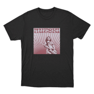 Mitski with Guitar T Shirt Black