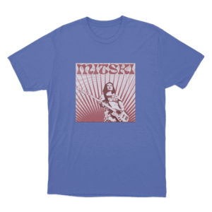 Mitski with Guitar T Shirt Blue