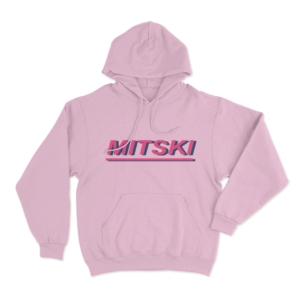 Pink Mitski Logo Hoodie Pink