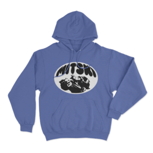 Retro Mitski Graphic Hoodie Blue