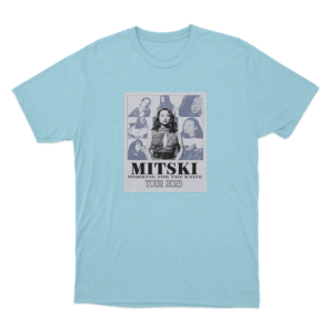 Tour Poster T Shirt Sky Blue