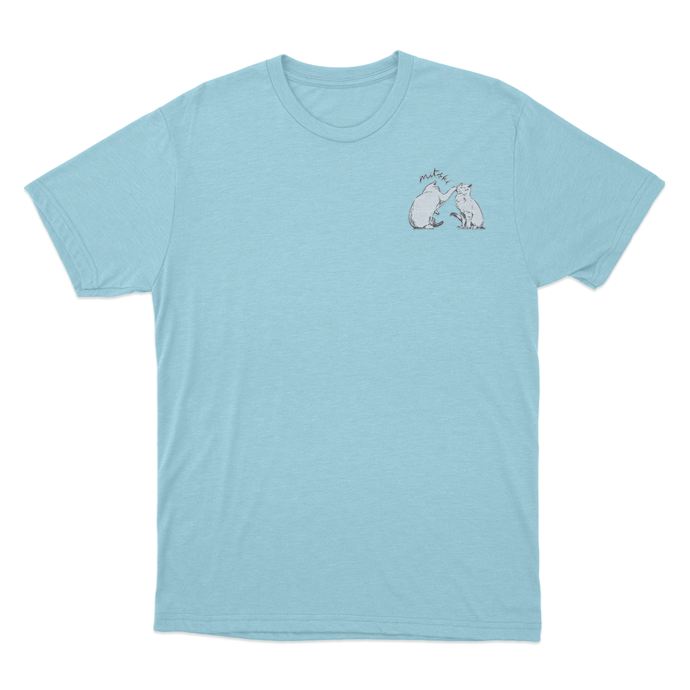 Mitski Cats Illustration T Shirt Sky Blue Mitski Cats Illustration T Shirt Sky Blue