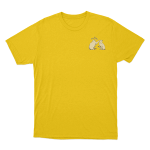 Mitski Cats Illustration T Shirt Yellow